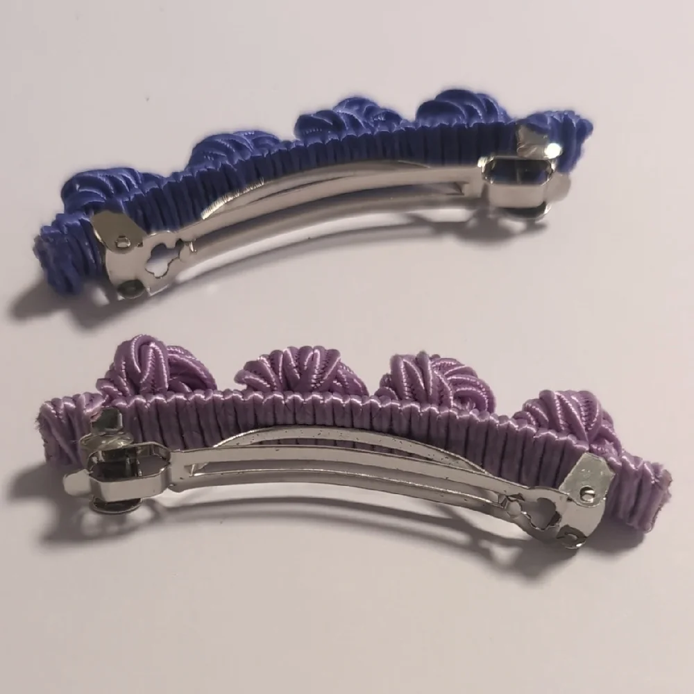 Elegant‎ Floral Hair Clip Set - Blue, Teal, Pink, Purple